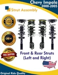 Premium Oe Front & Rear Strut For 2000-2005 Chevy Impala 3.4L Lifetime Warranty New. Price: $351.88.