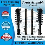 Gabriel Oem Front Struts & Rear Shocks 2007-2010 Ford Mustang 5.4L Coupe New. Price: $404.24.