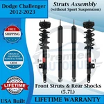 Monroe Oem Front Struts & Rear Shocks For 2012-2023 Dodge Challenge Lifetime Wa. New. Price: $342.66.