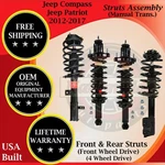 Monroe Oem Front & Rear Strut For 2012-2017 Jeep Compass/patriot 2WD/4WD New. Price: $566.88.