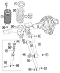 Genuine Mopar Suspension Shock Absorber Kit 68233915AD New. Price: $119.85.
