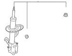 Genuine Nissan Suspension Strut E4302-5SA1B New. Price: $143.31.