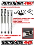 Fox Ifp 2.0 Performance Shocks 82-86 Jeep CJ5 CJ7 Scrambler W/ 2.5" Lift New. Price: $839.00.