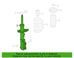Front Driver Side Suspension Strut Assembly - Gm (84287470) New. Price: $120.00.