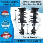 Kyb Oem Front Struts W/sway Bar Links For 2016-2023 Nissan Maxima 9YR Warranty New. Price: $482.13.