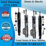 Monroe Genuine Oem Front Struts & Rear Shocks 1979-1993 Ford Mustang 10YR W. New. Price: $276.72.