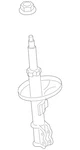 Genuine Lexus Suspension Strut 48510-80505 New. Price: $187.85.