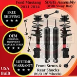 Monroe Oem Front Struts & Rear Shocks W/ Sway Bar 2011-2014 Ford Mustang New. Price: $449.98.