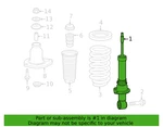 Honda 52611-TG8-A02 Lh/rh Rear Shock Absorber 16-22 Pilot New Genuine. Price: $169.97.