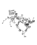 Genuine Mopar Dash Wiring 68436120AD New. Price: $557.75.