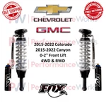 Fox 2.5 Factory Race Adj Shock Pair 0-2" Front Lift For Colorado / Canyon 4WD New. Price: $2631.12.