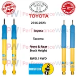 Bilstein B6 Front & Rear 0" Shock Absorber Set For 16-23 Toyota Tacoma Rwd / 4WD New. Price: $363.24.