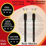 Monroe Oem Rear Shocks W/ Top Mount 2012-2018 Ford Focus Lifetime Warranty New. Price: $196.06.