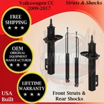 Monroe Oem Front Struts & Rear Shocks For 2009-2017 Volkswagen Cc Yr Warranty New. Price: $332.97.