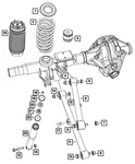 Genuine Mopar Suspension Shock Absorber 68262591AD New. Price: $208.75.