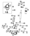 Genuine Mopar Suspension Shock Absorber Kit 68330536AB New. Price: $437.00.