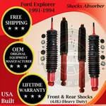 Kyb Oem Front & Rear Shocks 1991-1994 Ford Explorer Hd Lifetime Warranty New. Price: $386.25.