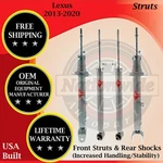 Kyb Genuine Oem Front Struts & Rear Shocks For 2013-2020 Lexus Lifetime Warranty New. Price: $628.39.