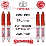 Skyjacker Hydro Shock Set Front & Rear 2" Lift For 90-95 Toyota 4RUNNER 2WD 4WD New. Price: $269.88.