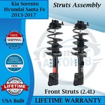 Monroe Genuine Oem Front Struts For 2013-2017 Kia Sorento Hyundai Santa Fe 2.4L New. Price: $307.69.