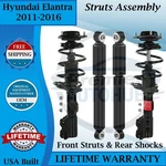 Monroe Oem Front Struts & Rear Shocks For 2011-2016 Hyundai Elantra Lifetime War New. Price: $348.66.