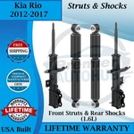 Monroe Oem Front Struts & Rear Shocks For 2012-2017 Kia Rio Lifetime Warranty New. Price: $316.05.