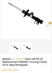 22-260963 Rear Left B4 Oe Replacement (bilstein Touring Class) Strut New. Price: $95.00.