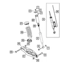 Genuine Mopar Rear Coil Spring Right 5168951AB New. Price: $111.44.