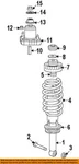 Chrysler Oem 09-20 200 Rear Suspension Shocks Components-lower Bushing 5151285AA New. Price: $29.39.