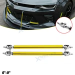 Gold Alloy 6''-9'' Front Bumper Lip Splitter Strut Rod Tie Bars For Chevy Camaro New. Price: $12.87.