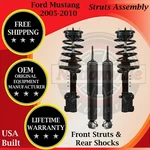 Monroe Oem Front Struts & Rear Shocks 2005-2010 Ford Mustang 4.0L 4.6L New. Price: $351.92.