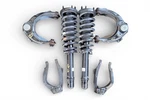 2007-2008 Acura Tl Front Shock Absorber Strut W/spring, Fork, Control Arm, Left/ Used. Price: $270.02.