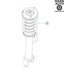 2017-2021 Tesla Model Rwd Front Right Shock Assembly Oem 1044369-01-F New. Price: $280.00.