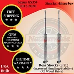Kyb Genuine Oem Rear Shocks For 2013-2020 Lexus GS350 4X4 Lifetime Warranty New. Price: $277.93.