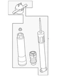 Genuine Ford Suspension Shock Absorber LX6Z-18125-BY New. Price: $72.00.