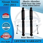 Gabriel Oem Rear Shocks W/sway Bar Links For 2005-2015 Nissan Xterra 2WD 9YR War New. Price: $150.14.