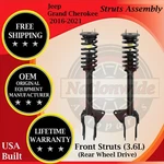 Monroe Oem Front Struts For 2016-2021 Jeep Grand Cherokee 2WD Lifetime Warranty New. Price: $340.97.