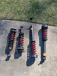 Strutmasters 2003-2006 Mercedes-benz SL500 4 Wheel Suspension Conversion Kit Used. Price: $500.00.