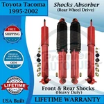 Kyb Oem Front & Rear Shocks For 1995-2002 Toyota Tacoma Hd 2WD Lifetime Warranty New. Price: $400.36.