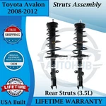 Kyb Oem Rear Struts Assembly For 2008-2012 Toyota Avalon 3.5L Lifetime Warranty New. Price: $405.50.