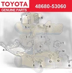 Toyota Genuine 4868053060 Support Assy, Front Suspension 48680-53060 New. Price: $105.26.
