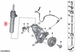 Genuine Mini Cooper F60 ALL4 Sd Front Right Spring Strut 31316867212 New. Price: $196.75.