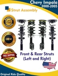 Premium Oe Front & Rear Strut For 2000-2005 Chevy Impala 3.4L Lifetime Warranty New. Price: $351.98.