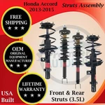 Monroe Oem Front & Rear Struts For 2013-2015 Honda Accord Lifetime Warranty New. Price: $533.89.