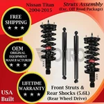Monroe Oem Front Struts & Rear Shocks For 2004-2015 Nissan Titan 2WD Lifetime W. New. Price: $399.60.