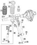 Genuine Mopar Suspension Shock Absorber Kit 68443254AB New. Price: $101.10.