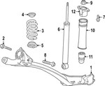 Genuine Gm Rear Shock Absorber 42599533 New. Price: $131.24.