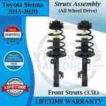 Monroe Oem Front Struts For 2015-2020 Toyota Sienna 3.5L 4X4 Lifetime Warranty New. Price: $323.71.