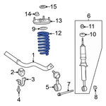 For Toyota Tundra 2007-2021 481310C293 Front Right Coil Spring New. Price: $224.62.