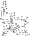 Genuine Mopar Suspension Shock Absorber 5135484AA New. Price: $172.49.